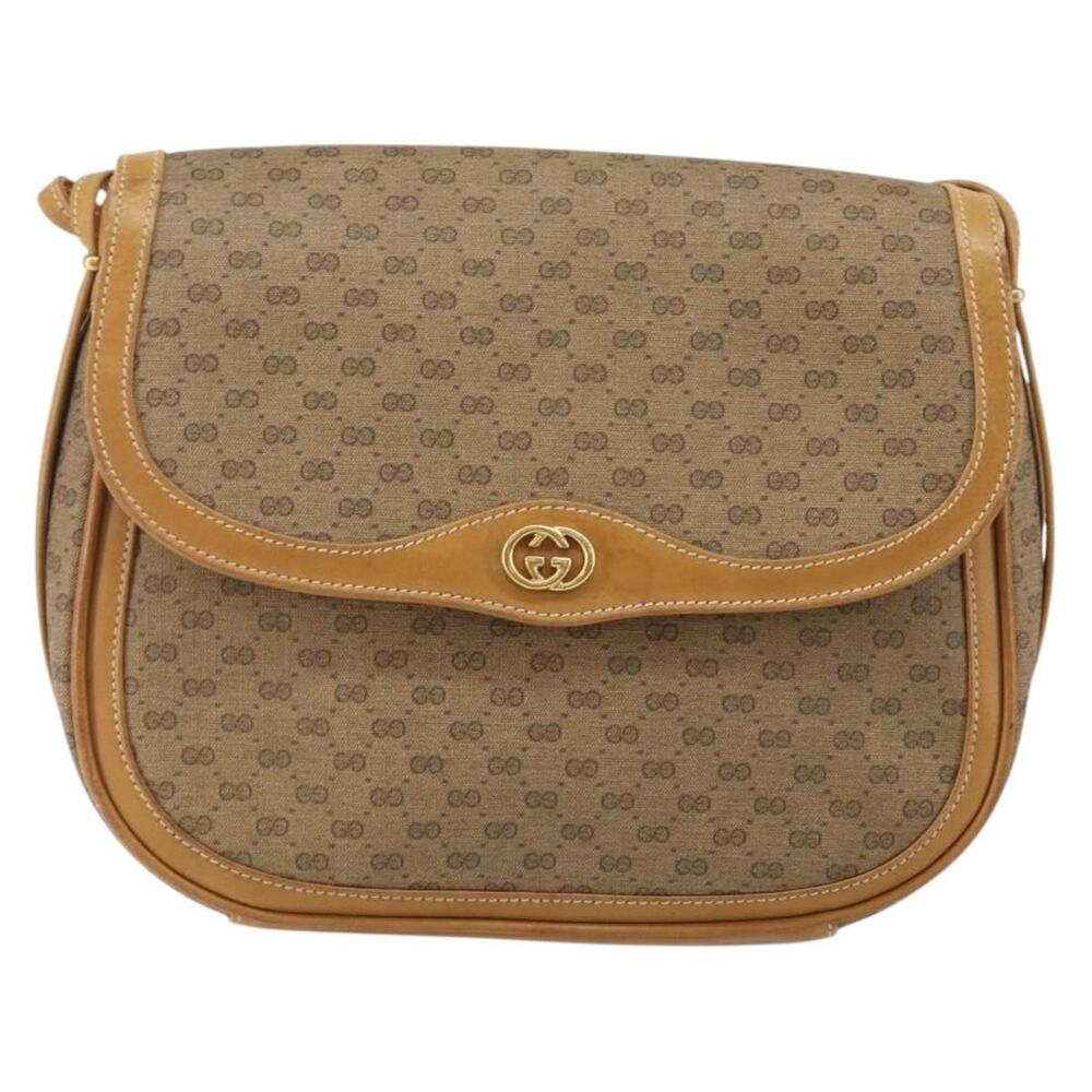 Gucci Micro GG Supreme Shoulder Bag Beige